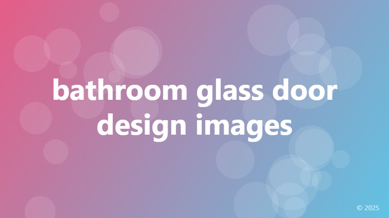 bathroom glass door design images