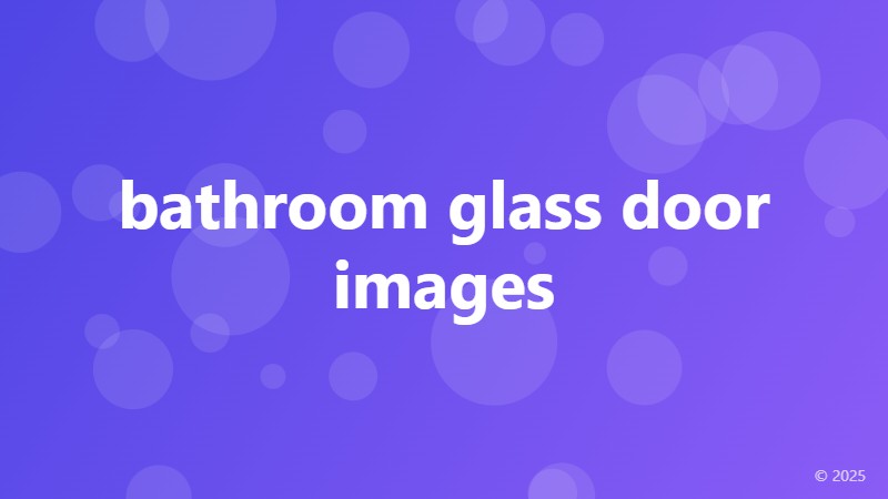 bathroom glass door images