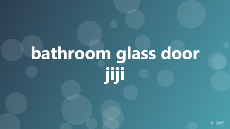 bathroom glass door jiji