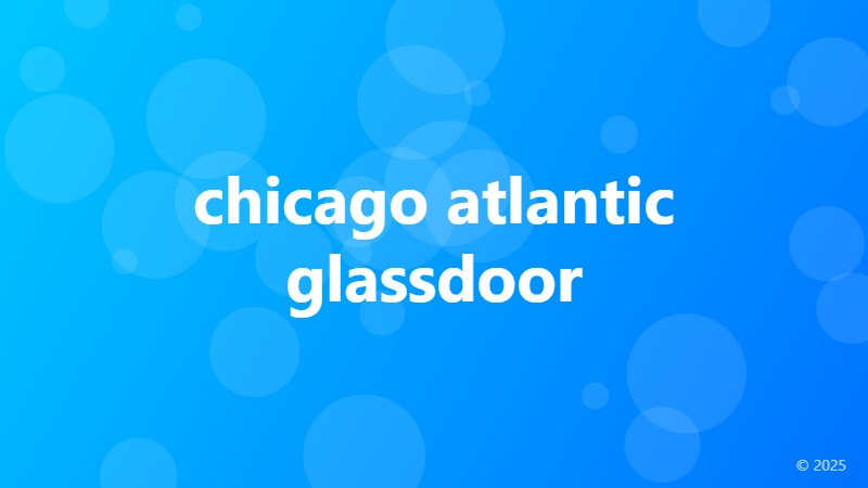 chicago atlantic glassdoor