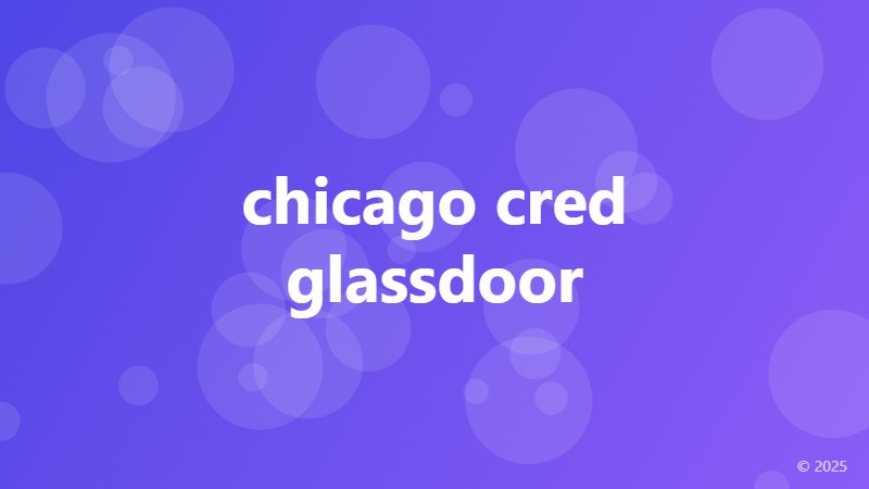 chicago cred glassdoor