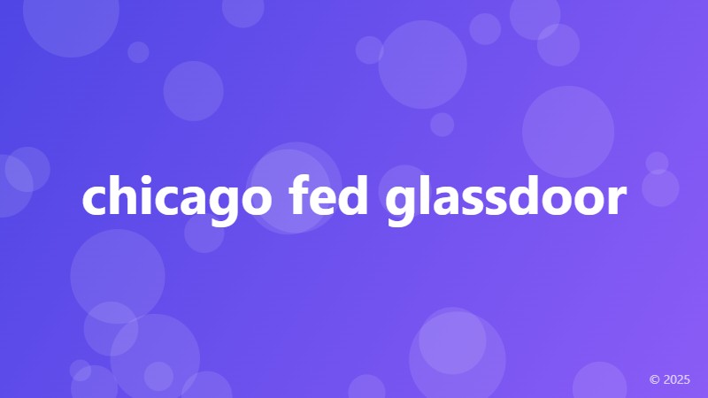 chicago fed glassdoor