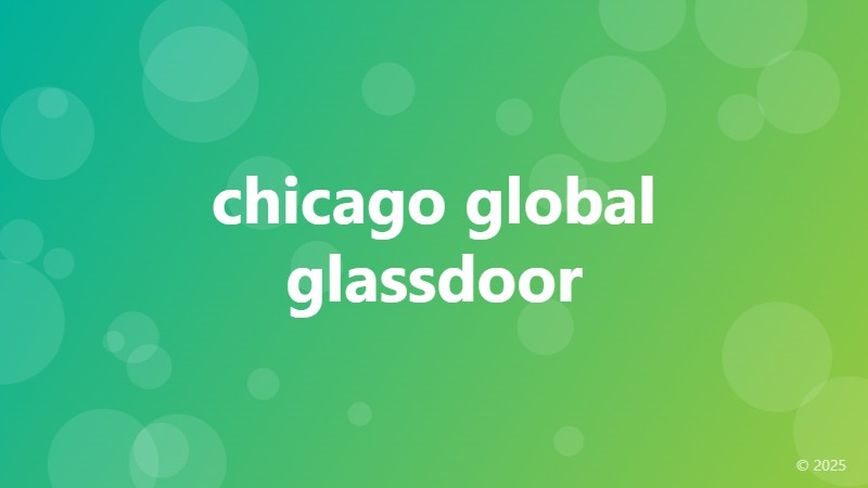 chicago global glassdoor