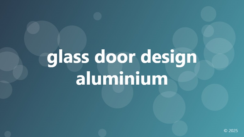 glass door design aluminium