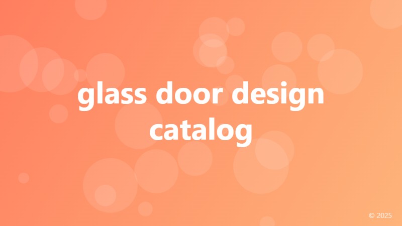 glass door design catalog