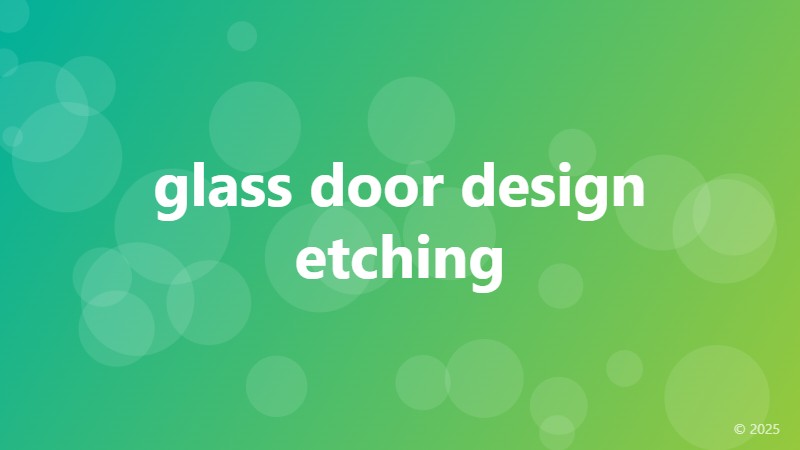 glass door design etching