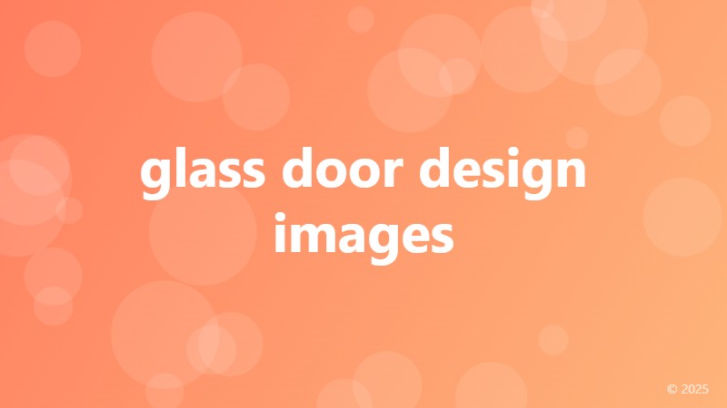 glass door design images