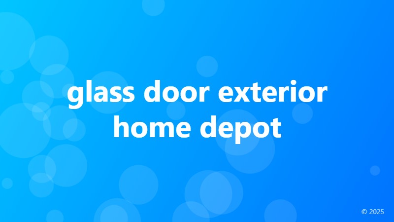 glass door exterior home depot