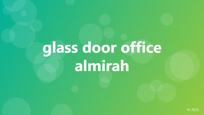 glass door office almirah