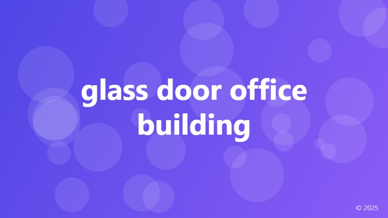 glass door office building