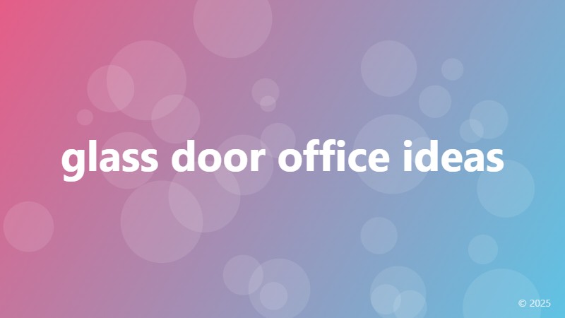 glass door office ideas