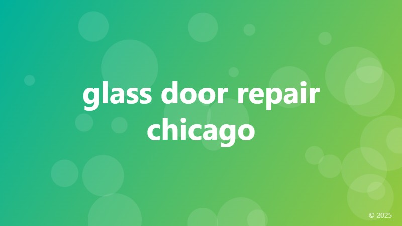 glass door repair chicago