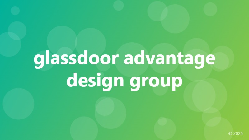 glassdoor advantage design group