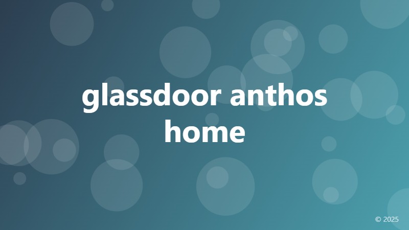 glassdoor anthos home