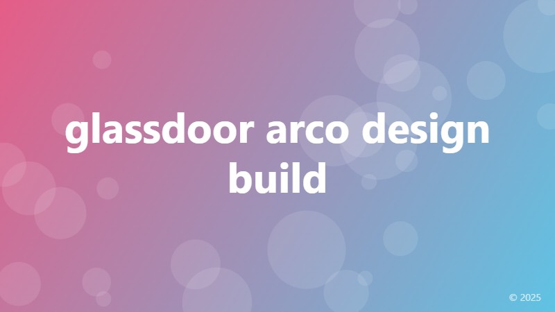 glassdoor arco design build