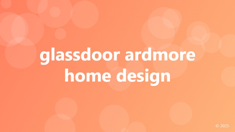 glassdoor ardmore home design