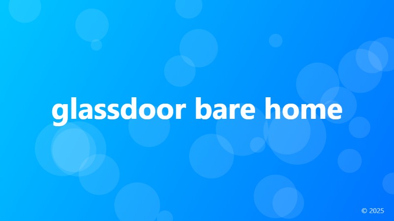 glassdoor bare home