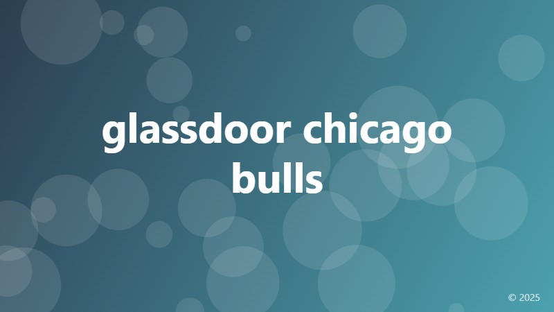 glassdoor chicago bulls