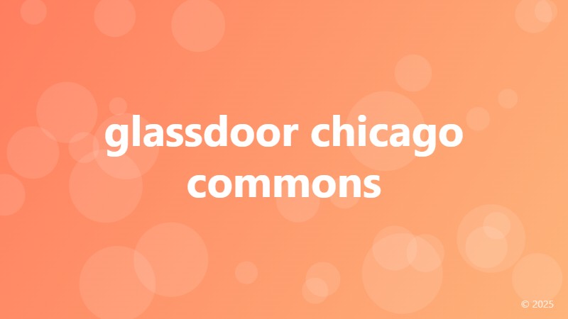 glassdoor chicago commons