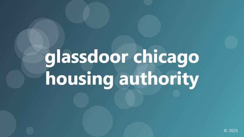 glassdoor chicago housing authority