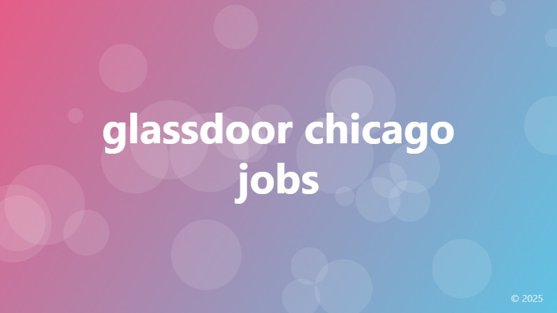 glassdoor chicago jobs