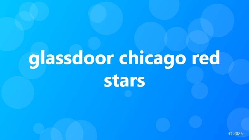 glassdoor chicago red stars