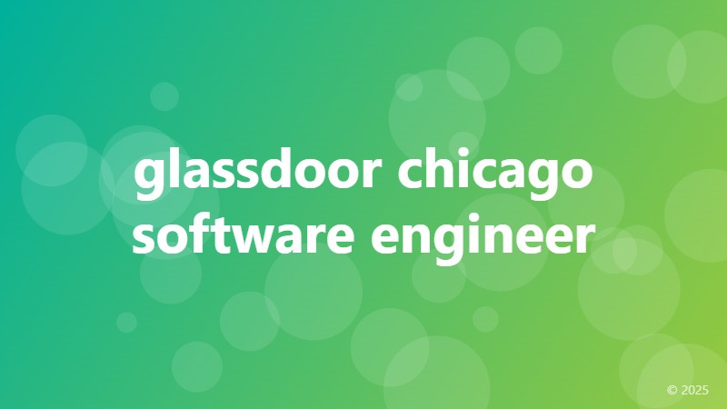 glassdoor chicago software engineer