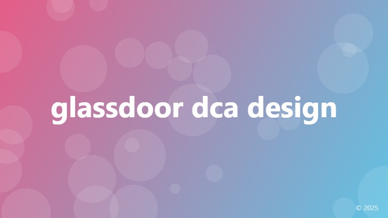 glassdoor dca design