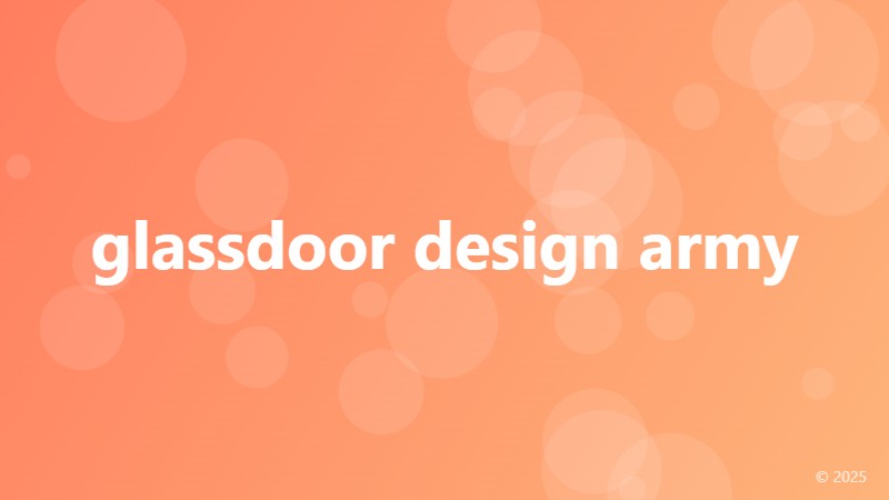 glassdoor design army