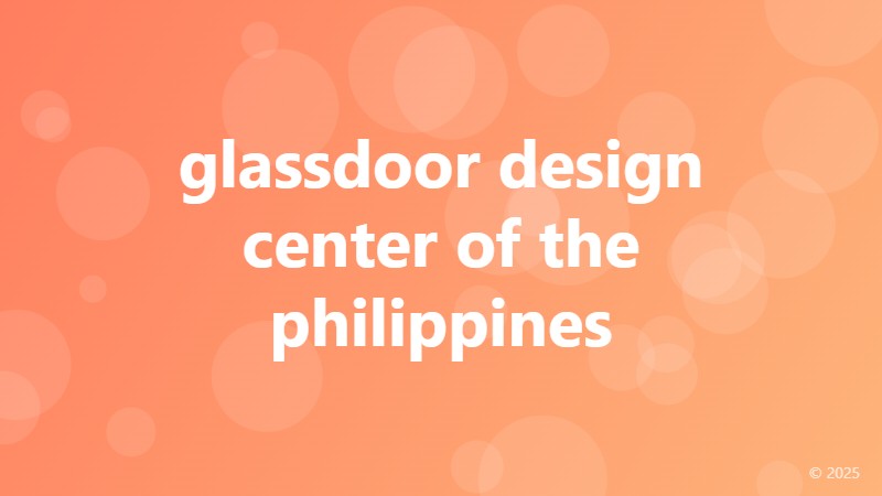 glassdoor design center of the philippines