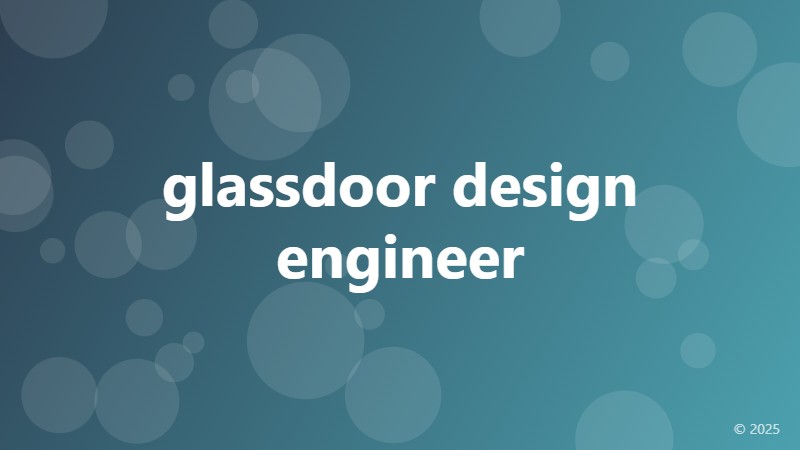 glassdoor design engineer