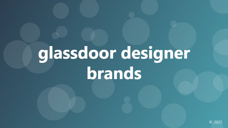 glassdoor designer brands