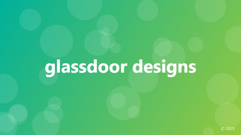 glassdoor designs