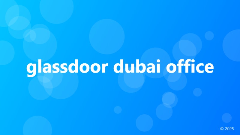 glassdoor dubai office
