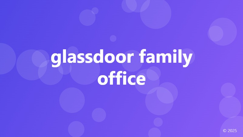 glassdoor family office