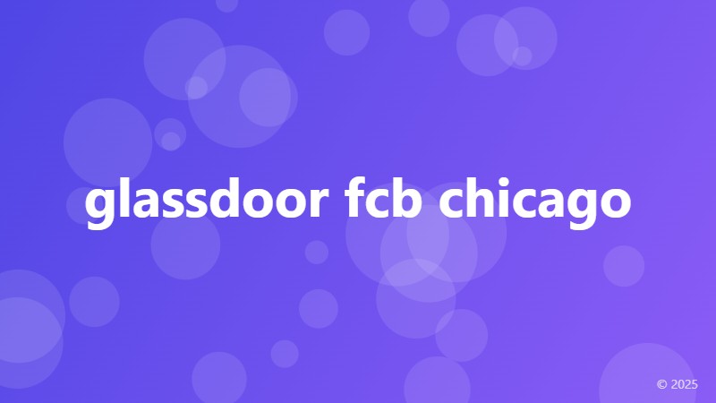 glassdoor fcb chicago