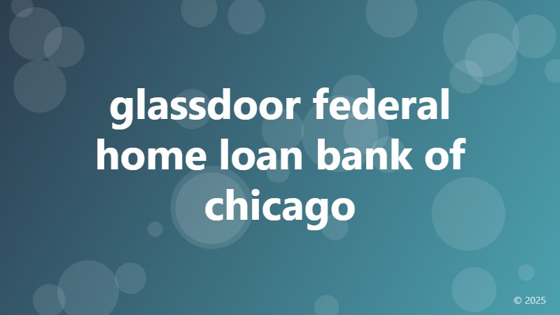 glassdoor federal home loan bank of chicago