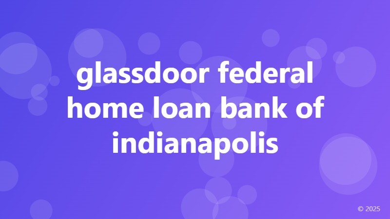 glassdoor federal home loan bank of indianapolis
