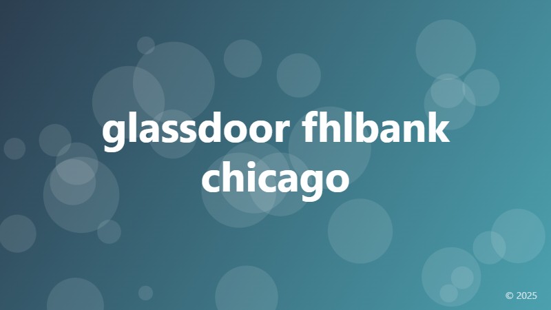 glassdoor fhlbank chicago