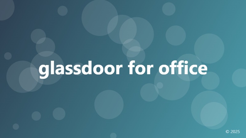 glassdoor for office