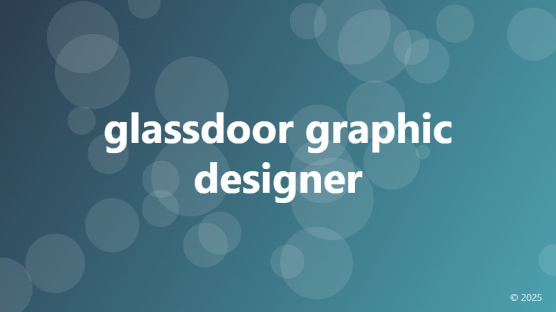 glassdoor graphic designer