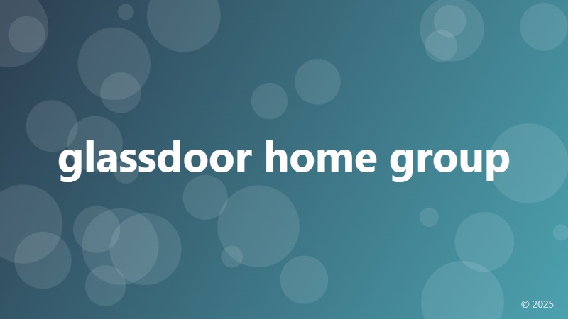 glassdoor home group