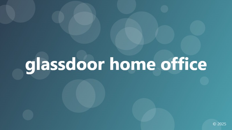 glassdoor home office