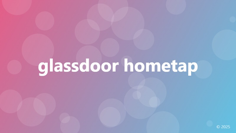glassdoor hometap