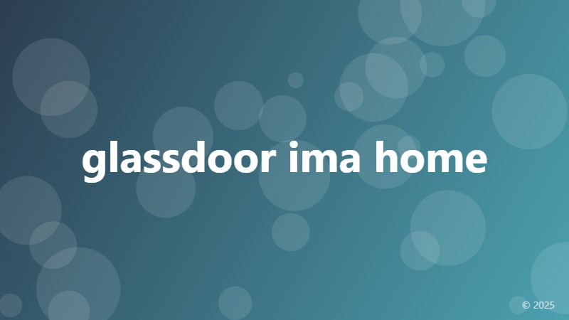 glassdoor ima home