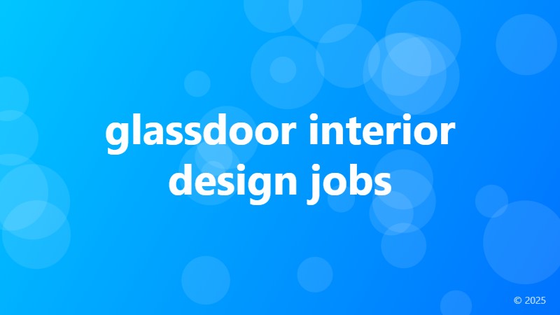 glassdoor interior design jobs