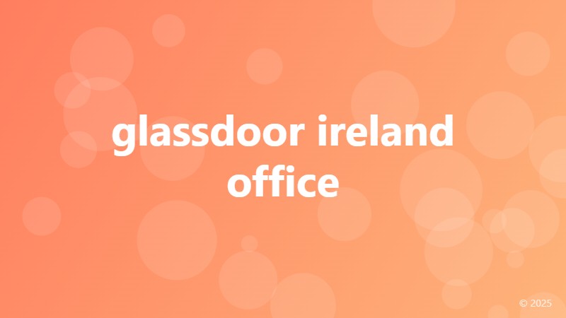 glassdoor ireland office