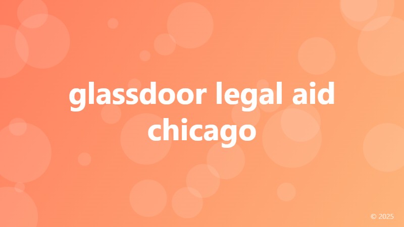 glassdoor legal aid chicago