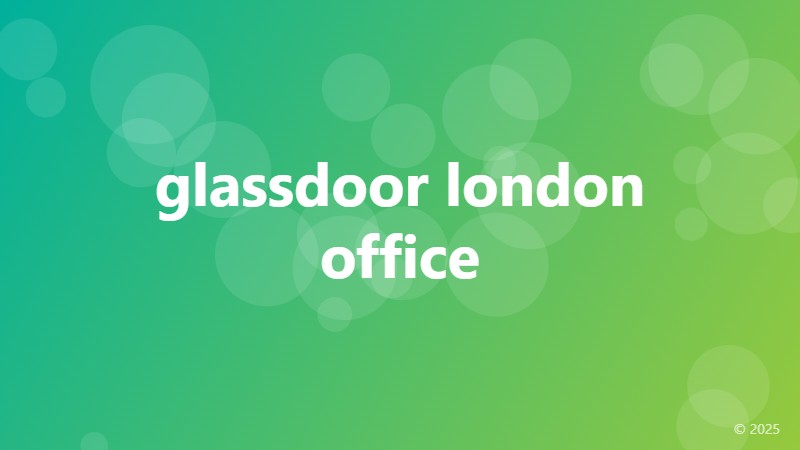 glassdoor london office