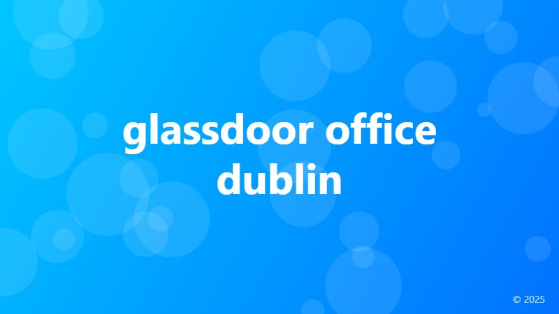 glassdoor office dublin